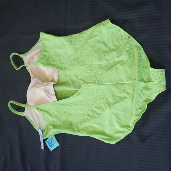 Sand N Sun, lucky lime, 1pc bathing suit, size 2X (18W/20W) - Picture 3 of 8